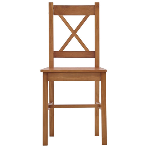 Maison Madeleine -  9 Piece Dining Set Pinewood Honey Brown
